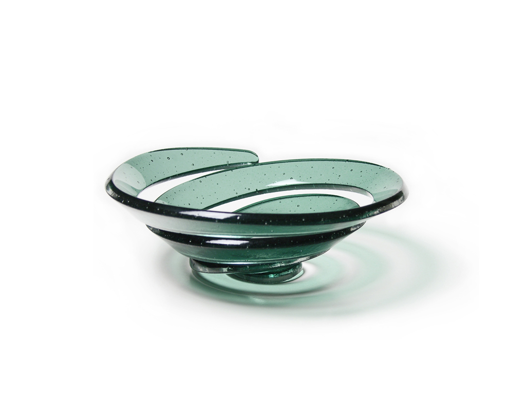 Green Spiral Bowl